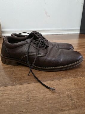 Parker & SKY  Men's Dark Brown Leather Lace-Up Oxfords